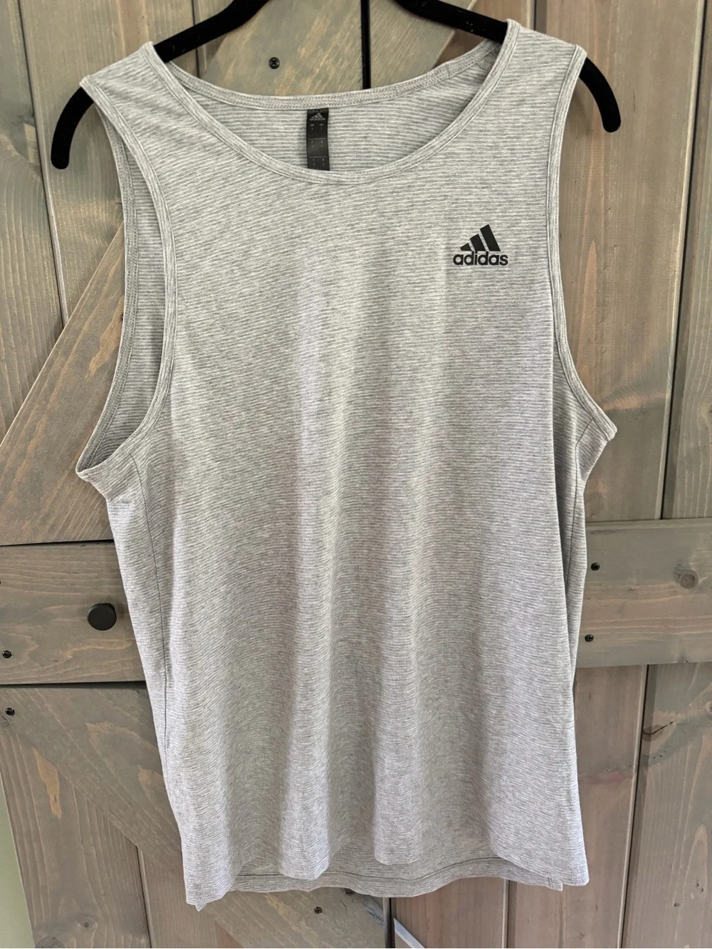 Adidas Men’s Small Heather Gray Sleeveless Athletic Tank Top Moisture Wicking